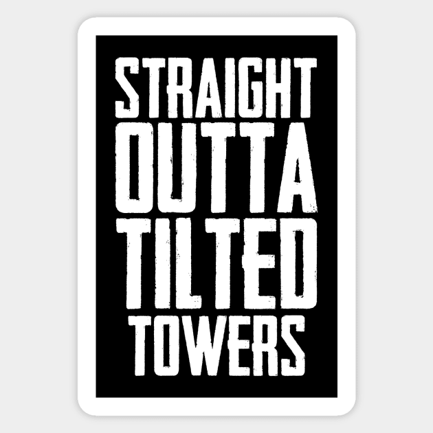 PUBG Straight Outta Tilted Towers Sticker by turbopower